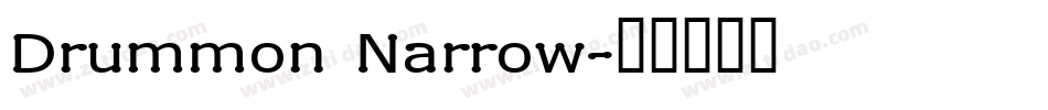 Drummon Narrow字体转换